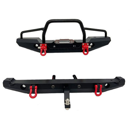 RC car Metal Front/Rear Anti-Collision Bumper for 1/10 Crawler Car TRX-4 Axial SCX10ii 90046 With Light