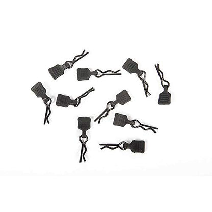 Axial 3mm Body Clip with Tab, Black (10), AXI206000 Small