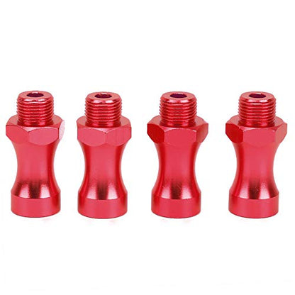 Ejoyous RC Wheel Hub Adapter Hex Drive Hub Adapter RC Hex Coupler 12mm to 17mm Aluminum Alloy CNC Machined 30mm Extension with 5mm Inner Diameter for 1/10 Car Truck (Red) - color: Red