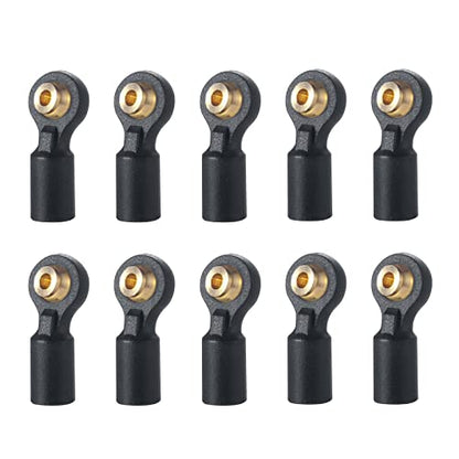 MORLORDY 10Pcs RC Plastic Tied Rod Ends Link Ball Joint Head Kit for 1/24 RC Crawler Car SCX24 Upgrades Accessories, A - style: A