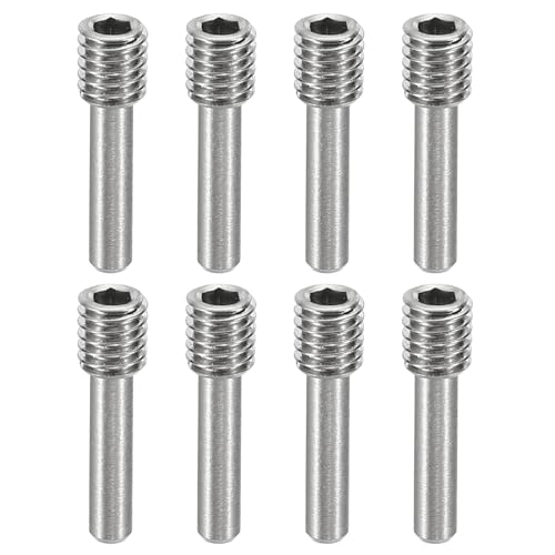 MECCANIXITY 8 Pack Driveshaft Screw Pins, M4x15x4.5mm Universal Stainless Steel Drive Shaft Screw Pins, RC Car Repair Parts for Electric Car/Truck Replacement - size: M4x15x4.5mm