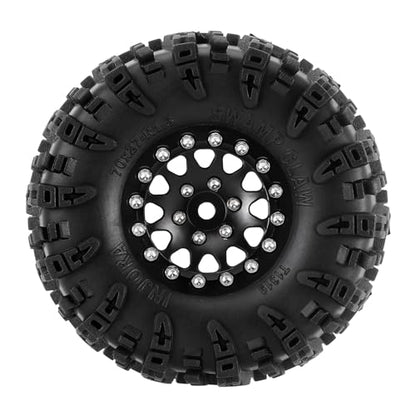 INJORA 1.3 Wheel Tires for 1/18 1/24 RC Crawler Car (Black 2) - color: Black 2