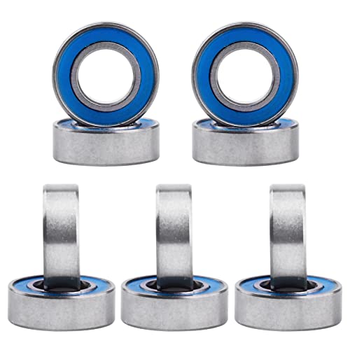 Professional RC Ball Bearings Double Rubber Sealed for Traxxas Arrma Axial Team Associated Losi Redcat Racing RC4WD Tamiya HPI (10-Pack) (6x12x4mm) - size: 6x12x4mm