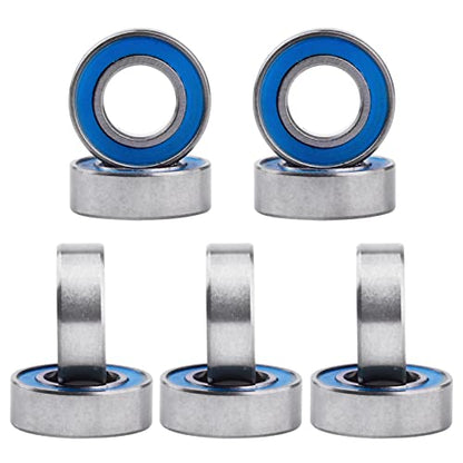 Professional RC Ball Bearings Double Rubber Sealed for Traxxas Arrma Axial Team Associated Losi Redcat Racing RC4WD Tamiya HPI (10-Pack) (6x12x4mm) - size: 6x12x4mm