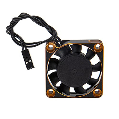 ShareGoo Alloy Brushless Motor ESC Cooling Fan Heatsink 18000RPM 40x40mm JST Plug for 1/8 1/10 1/12 RC Car 540 550 Brushless Motor,4010 (Black-Gold) - color: Black-Gold