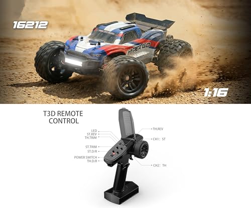 Mjx Rc Truck 4x4 Rc Brushless Rc Truck 16212 Electric Racing Buggy Brushless Motor and Esc,Terreneitor 4x4 Carros,1/16 4wd High Speed Rc Cars Drift for Adults Off Road Rc