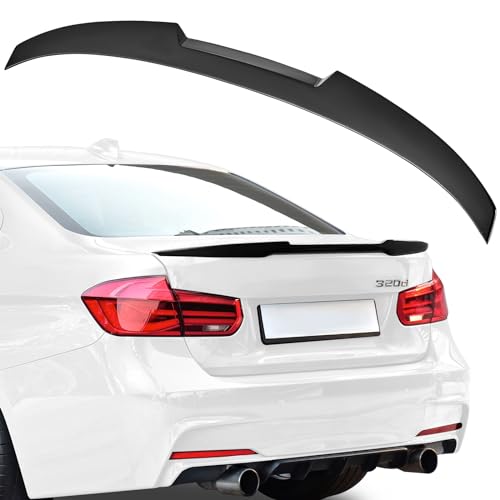 VEVOR GT Wing Car Spoiler, 48.4 inch Spoiler, Compatible with 2012-2018 BMW F30, High Strength ABS Material, Baking Paint, Car Rear Spoiler Wing, Racing Spoilers for Cars, Glossy Black - size: 48.4 Inch, style: ABS