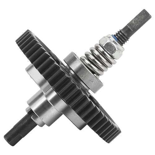 SUNGOOYUE 54T Spur Gear Complete Slipper Clutch Assembly, Aluminum Steel Differential Gear with Accuracy Manufactured Teeth, for Slash 4x4 Rustler HuanQi 727 1/10 RC Cars (Silver) - color: Silver