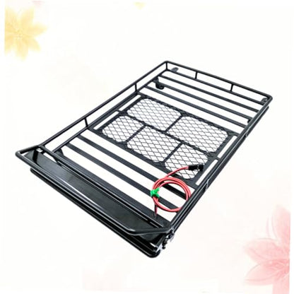 GLEAVI Car Roof Luggage Bracket Light Scale Crawler Cargo Rack and Practical Storage Shelf for Rc Vehicles Fit for Simulation Accessories