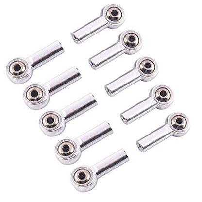 10Pack Vgoohobby Aluminum M3 Link Rod Tie Rod End Ball Head Joint Holder Compatible with Axial Redcat HSP Traxxas HPI 1/10 RC Car Truck DIY Robot Boat Airplane (26mm)