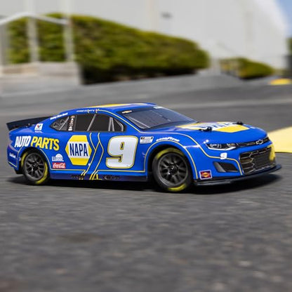 Losi 1/12 NASCAR RC Race Car Chase Elliott No. 9 2025 NAPA Chevrolet ZL1 2S AWD Brushed On-Road Battery & Charger Included Blue LOS1122509