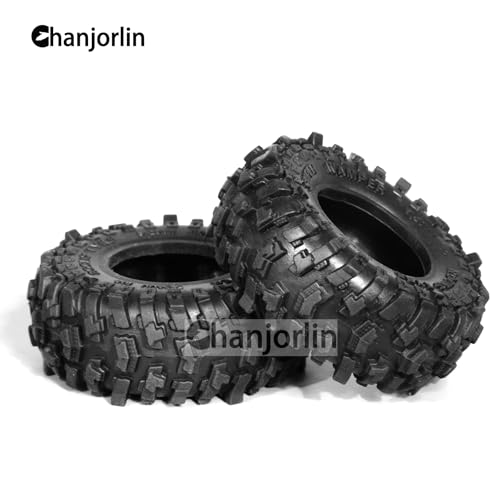 1.0 RC Crawler Tires OD 51mm 1/24 1/18 All Terrain Super Soft Sticky Rubber Mud Slingers Wheels Tyres with Foam for 1:24 1:18 Rock Crawler Car Axial SCX24 FMS AX24 FCX18 FCX24 TRX4M 4PCS