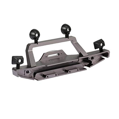 GoolRC TRX-4 Metal Front Bumper with 2 Led Lights for 1/10 RC Crawler Traxxas TRX4 Sport 82024 (Titanium)