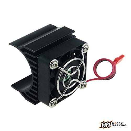 1/8 RC Motor Heatsink Cooling Fan 40mm Aluminum Heat Sink for 1:8 Truck Buggy Crawler RC Car 540 550 Elektric Motor