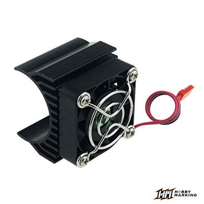 1/8 RC Motor Heatsink Cooling Fan 40mm Aluminum Heat Sink for 1:8 Truck Buggy Crawler RC Car 540 550 Elektric Motor