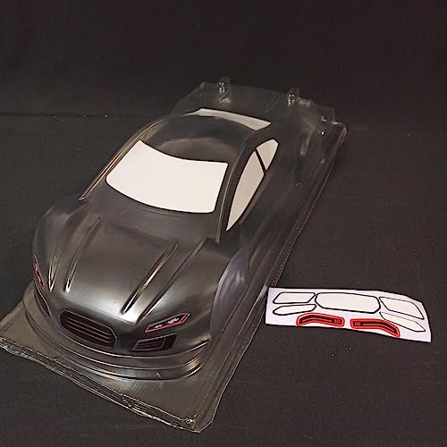 SANTAIZI 1/10 RC Body Clear LEXAN PC Shell Width 190mm for Drift Onroad Touring Cars Competition Level Racing （0.8mm Thick Version 0413）