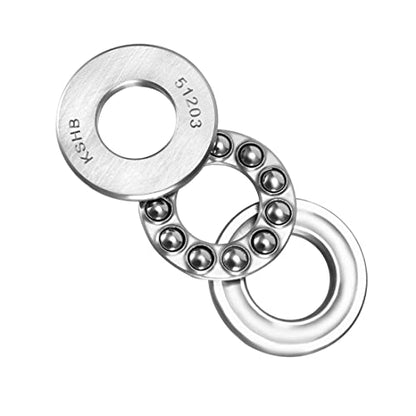 uxcell 51203 Thrust Ball Bearings 17mm x 35mm x 12mm Chrome Steel ABEC3 Single Row Roller 2pcs - size: 17mmx35mmx12mm