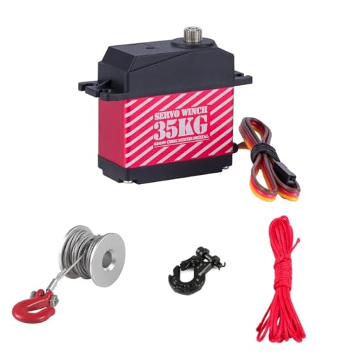 RC Winch/Servo Rescue Truck Tow Truck Crane Arm Wrecker DIY Tool 1/10 RC Crawler Car Axial SCX10 D90 TRX4 Capra LCG Chassis Part (B 5 in 1 Wrecker KIT) - color: B 5 in 1 Wrecker Kit