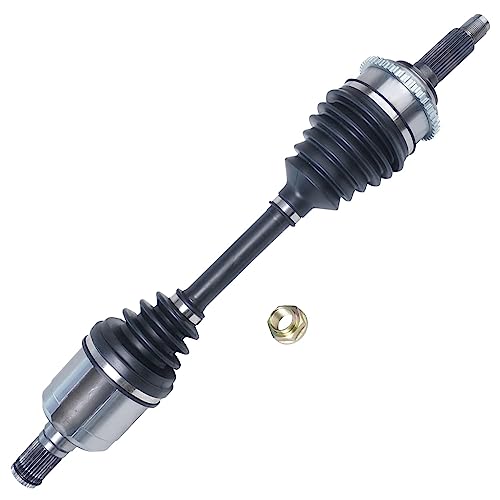 Detroit Axle - Front Left Steering Knuckle CV Axle for 2006-2009 | Ford Fusion Mercury Milan, 2006 Lincoln Zephyr, Driver Side CV Axle Shaft Steering Knuckle & Wheel Bearing Hub Replacement - size: 2UX47645/Pair