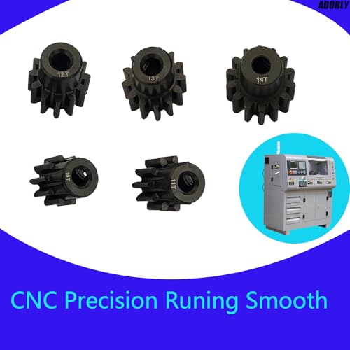 32P 3mm Motor Pinion Gear Set 10T 11T 12T 13T 14T for 1/10 Axial Capra 1.9 Scx10ii iii Yeti Rbx10 Ryft Wraith Bomber Rr10 Smt10 Spawn Axp8 Gilamon Upgrades Parts