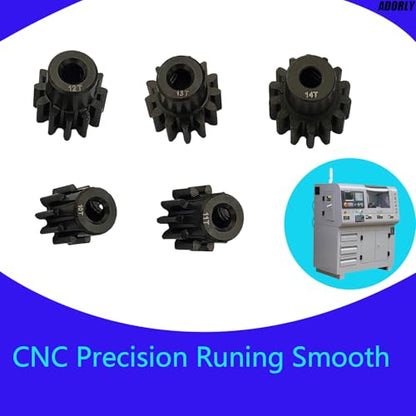 32P 3mm Motor Pinion Gear Set 10T 11T 12T 13T 14T for 1/10 Axial Capra 1.9 Scx10ii iii Yeti Rbx10 Ryft Wraith Bomber Rr10 Smt10 Spawn Axp8 Gilamon Upgrades Parts