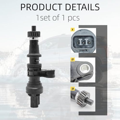 Wheel Speed Sensor ABS Transmission Speed Sensor Compatible with Integra Civic 1996 1997 1998 1999 2000 2001 1.8L 1.6L 78410S04951 GS LS CX DX EX GX LX (den-so Transmission) GS LS CX DX EX GX LX