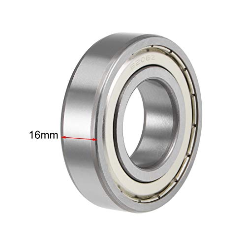 uxcell 6206ZZ Deep Groove Ball Bearings Z2 30mm X 62mm X 16mm Double Shielded Carbon Steel 2pcs - size: 30mmx62mmx16mm