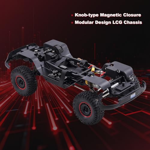 FMS 1/10 Canyon S RC Crawler, FCX10 RC Rock Crawler with Lighting, Hobby Grade Offroad RC Car for Adults, RS Need to Complete