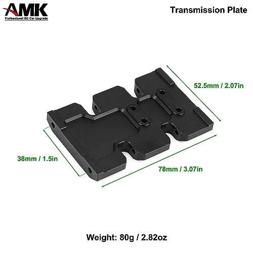 AMK Aluminum Alloy SCX10 II Transmission Plate 1/10 Scale RC Crawler Gearbox Plate for Axial SCX10 I II Element Enduro Accessories (Transmission Plate) - color: Transmission Plate