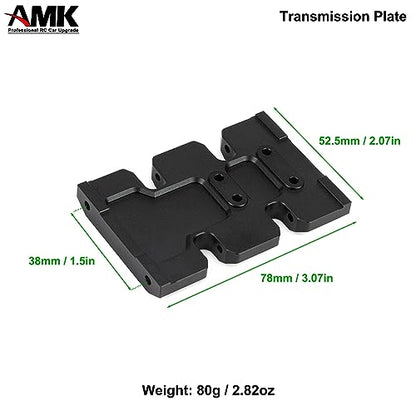 AMK Aluminum Alloy SCX10 II Transmission Plate 1/10 Scale RC Crawler Gearbox Plate for Axial SCX10 I II Element Enduro Accessories (Transmission Plate) - color: Transmission Plate