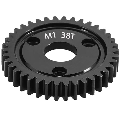 M1 Spur Gear 1.0 Metric Pitch 38-Tooth, 30T 32T 34T 36T 38T 40T 42T 44T 46T 48T 50T 52T Spur Gear Mod 1 for TRAXXAS Slayer Pro 4X4 Revo 3.3 ARRMA HPI HOBAO LOSI, Hardened Steel Upgrade Part Gear (38T) - size: 38T