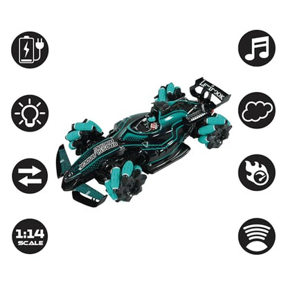 LEXiBOOK, Crosslander Racing RC Car, RC61 | Formula 1 style, Smoke jet, Light & sound effects - style: Crosslander Racing