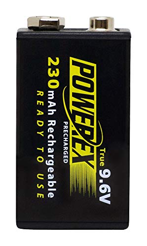 Powerex Low Self-Discharge Precharged 9V(9.6V) Rechargeable NiMH Batteries (MHR9VP), 1-pack - size: 1 Count (Pack of 1), style: 9V(9.6V)