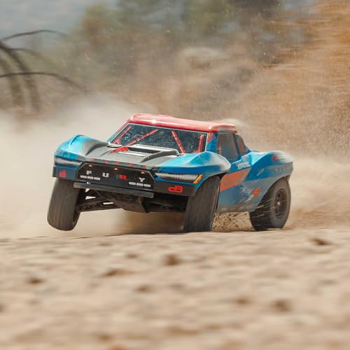 ARRMA RC Truck 1/10 FURY 2wd 223S BLX Brushless Short Course Truck RTR (Battery and Charger Not Included) with DSC, Blue, ARA3521T1 - color: Blue