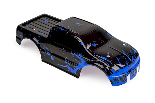SummitLink Custom Body Compatible for T/E Maxx Shell Cover E-Maxx 1/10 Scale RC Car (Truck not Included) (Muddy Blue Over Black) - style: Muddy Blue Over Black