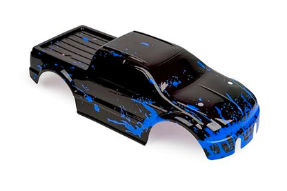 SummitLink Custom Body Compatible for T/E Maxx Shell Cover E-Maxx 1/10 Scale RC Car (Truck not Included) (Muddy Blue Over Black) - style: Muddy Blue Over Black