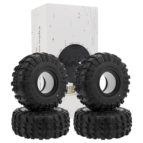 MEUS RACING 1.9 Tires - MS6 Super Bouncer Crawler Tires for Axial SCX10 Pro SCX10 TRX4 Redcat Gen8 1/10 RC Crawler Car, 1.77/4.75/R1.9, #M1901