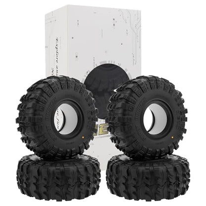 MEUS RACING 1.9 Tires - MS6 Super Bouncer Crawler Tires for Axial SCX10 Pro SCX10 TRX4 Redcat Gen8 1/10 RC Crawler Car, 1.77/4.75/R1.9, #M1901