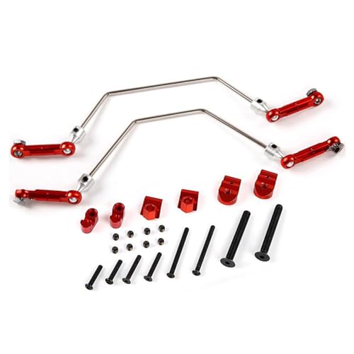 CNC Metal Balance Bar Sway Kit (Red) | for 1/5 HPI ROFUN ROVAN King Motor Baja 5b 5t 5sc Rc Car Parts - color: Red
