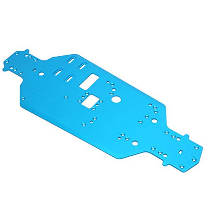 Aluminum Alloy Chassis Plate for HSP 94122, RC Chassis Replacement Upgrade Parts, 1/10 Scale RC Car Accessory with Precise Hole Position, Durable and Stable Performanc (Blue) - color: Blue