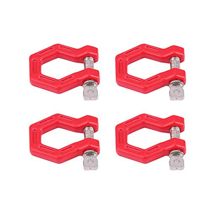 RC Trailer Buckle, Metal 4-Piece Set for Off-Road RC Crawler Lock Catch, Strong Tow Shackle for RC Enthusiasts