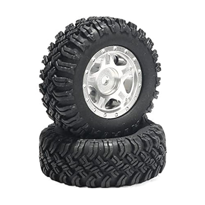 KYX Racing Rubber Tires 47mm x 18mm Tyres Upgrades Parts Accessories for 1/24 RC Crawler Car Axial SCX24(4pcs)