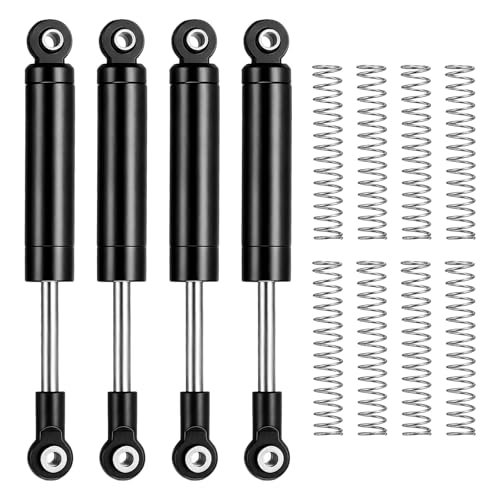 RC Shock Absorber (with Internal Spring Spare Springs), [for 1/10 RC Crawler ] - 70-90mm / Black / 4 Pcs - color: Black, size: 70-90mm