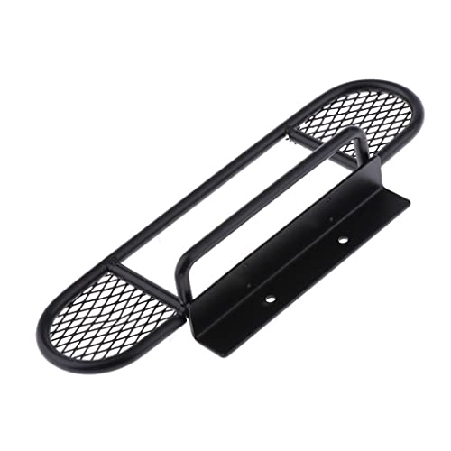1:10 RC Front Bumper Bull Bar for D90 D110 Defender | Metal Front Bumper for RC Crawler | Invisible Mounting Screws | Increased Approach Angle | Black | Compatible with D90 D110 |