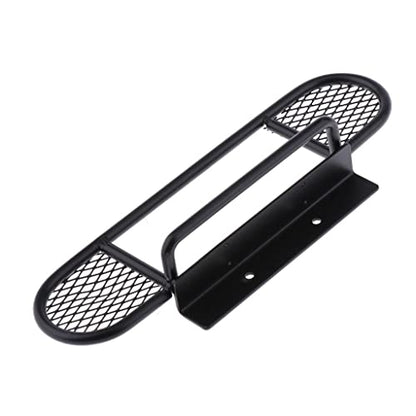1:10 RC Front Bumper Bull Bar for D90 D110 Defender | Metal Front Bumper for RC Crawler | Invisible Mounting Screws | Increased Approach Angle | Black | Compatible with D90 D110 |