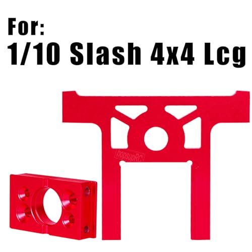 Aluminum Bearing Motor Mount Upgrades Part for 1/10 Slash 4x4 4WD Lcg.Red - color: Red(for 1/10)