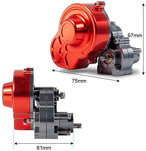 Metal Reverse Transmission Gearbox for Axial SCX10 90027 SCX10 II 90046 Wraith 1/10 RC Crawler Ca Upgrade Parts