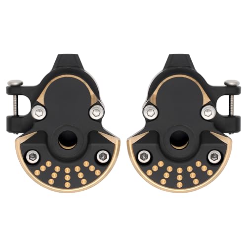 Redcat Ascent 18 70g 2 Pcs Black Coating Brass Steering Knuckle and Front Outer Portal Housing for 1/18 RC Crawler Redcat Ascent 18 Upgrades Parts