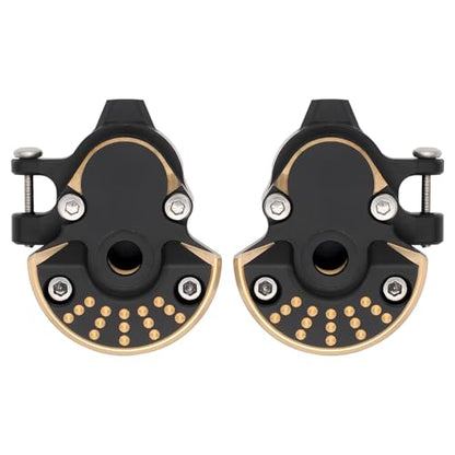 Redcat Ascent 18 70g 2 Pcs Black Coating Brass Steering Knuckle and Front Outer Portal Housing for 1/18 RC Crawler Redcat Ascent 18 Upgrades Parts