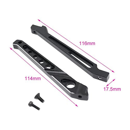 Aluminum Alloy Chassis Brace Support Kit for ARRMA 1/8 RC Truck - Stronger Stability & Exquisite Design - Metal Upgrade Parts for Remote Control Hobby Model - Black - color: Black